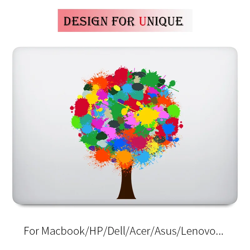 Цветная наклейка Rainbow Tree для ноутбука Apple Macbook Pro Air Retina 11 12 13 15 дюймов Виниловая Mac HP