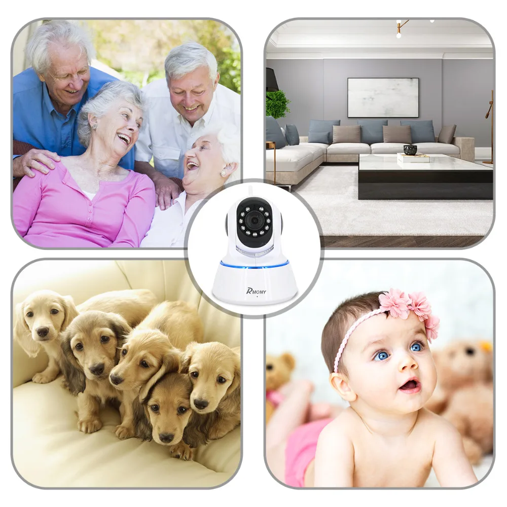 RMONY IP камеры безопасности беспроводной Smart Wi Fi камера аудио запись