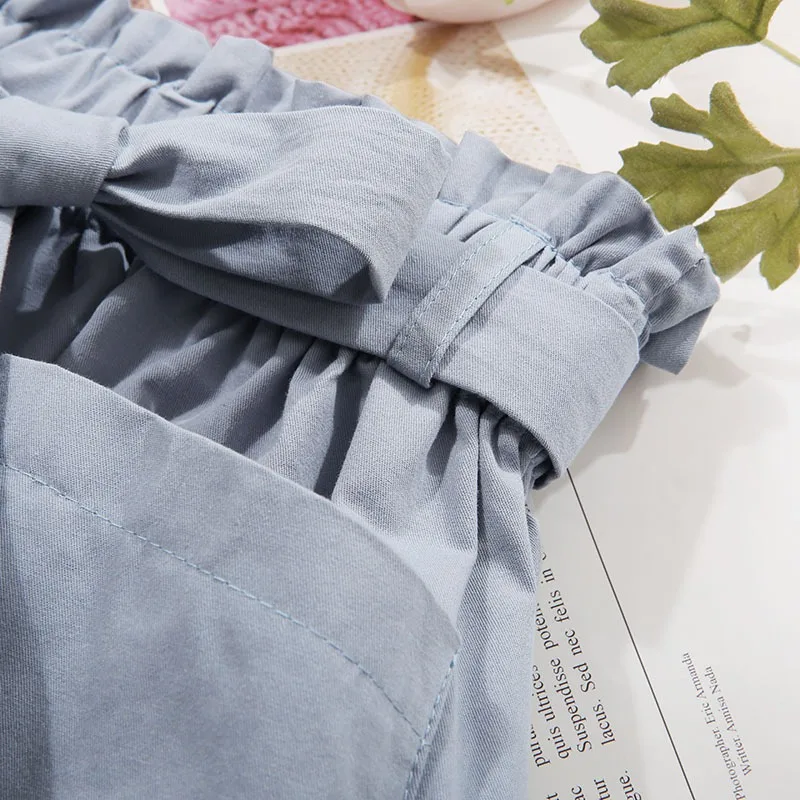 Женская Однотонная юбка миди с бантом Повседневная Длинная трапециевидная