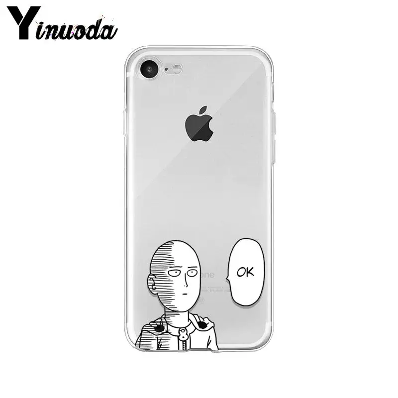 Yinuoda one punch man милые аксессуары для телефонов Чехол iPhone 8 7 6 6S Plus X XS max 10 5 5S SE XR Coque