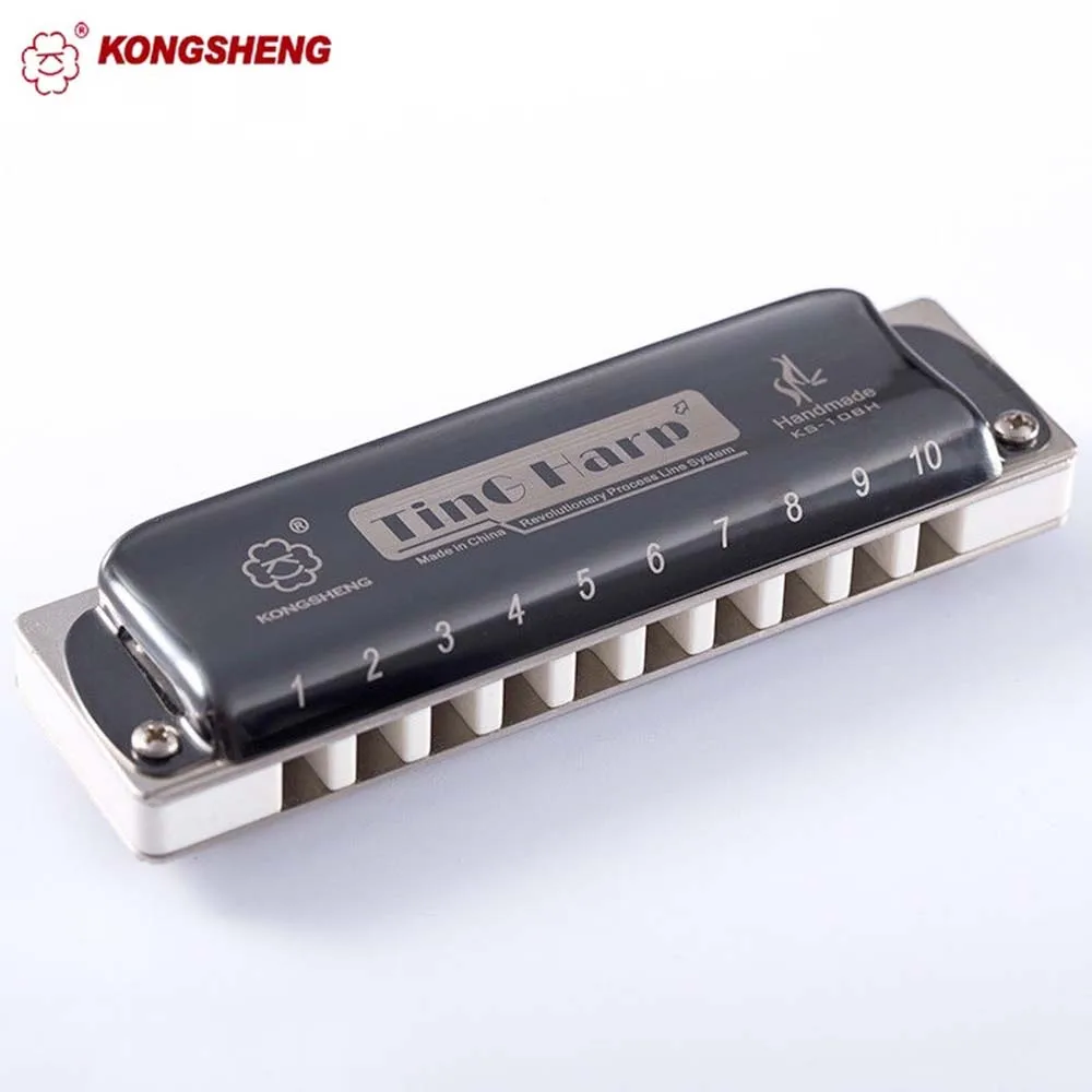 Kongsheng Diatonic 10 отверстий губная гармоника блюз Арфа рот орган Ключ C ABS гребень профессиональные музыкальные инструменты KongSheng KS10BH