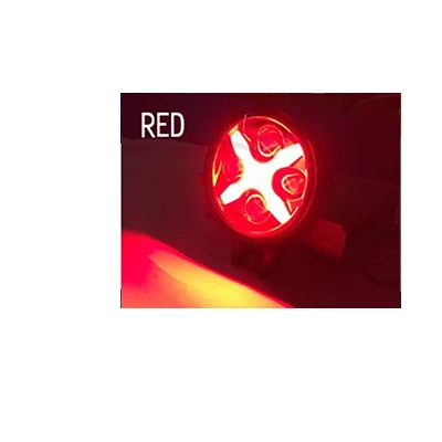 Red 1pcs 6 дюймов 60 Вт Светодиодный точечный светильник 12/24v туман светильник вождения Дневной светильник с X "ангельские глазки" мульти цвет Led DRL для Jeep Wrangler грузовики внедорожные - Цвет: Red 1pcs