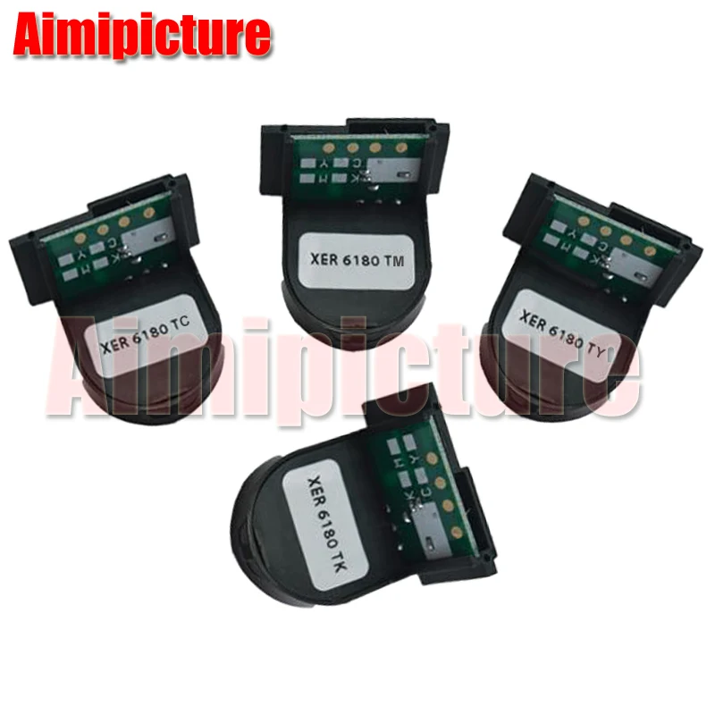 113R00722 113R00719 113R00720 113R00721 чип для тонер картриджа Xerox Phaser 6180 BK C M Y 1 компл./лот|Чип