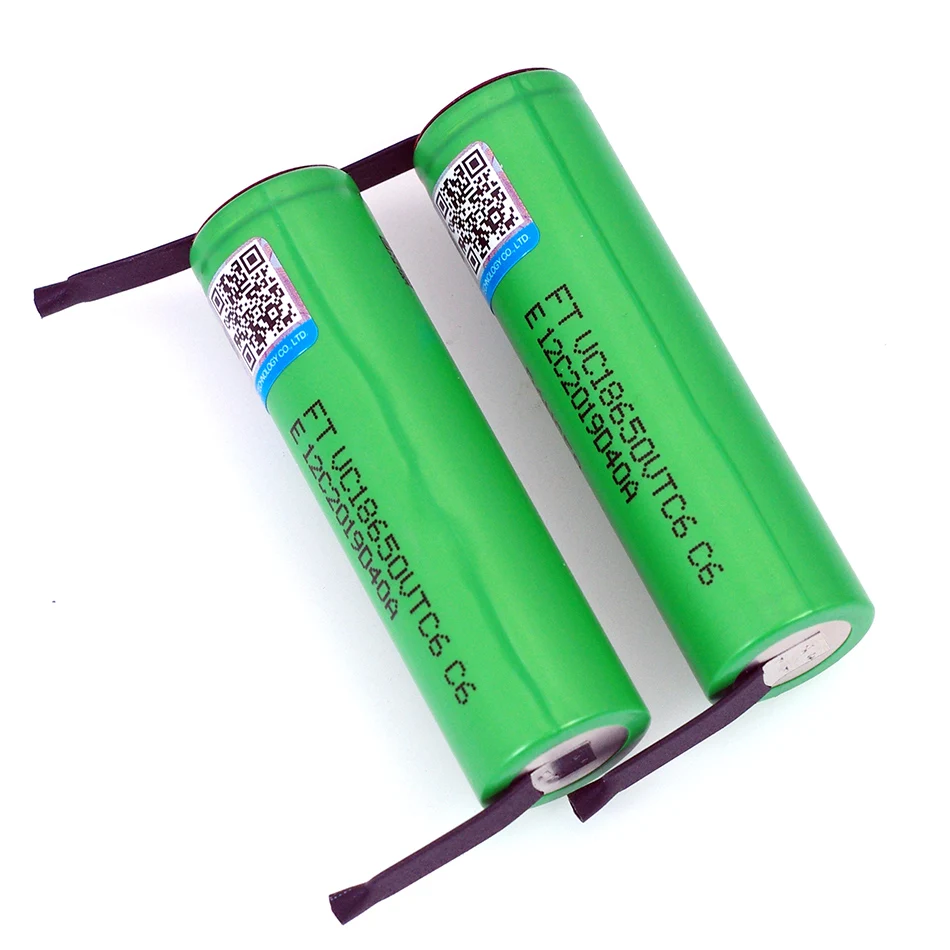 VariCore VTC6 3 7 V 3000 mAh 18650 литий-ионная аккумуляторная батарея 30A разрядка VC18650VTC6
