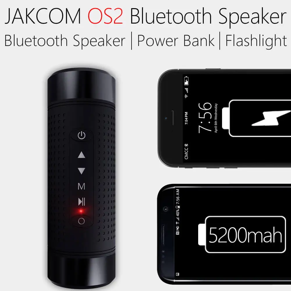 Портативная беспроводная bluetooth Колонка JAKCOM OS2 внешний аккумулятор с фонариком