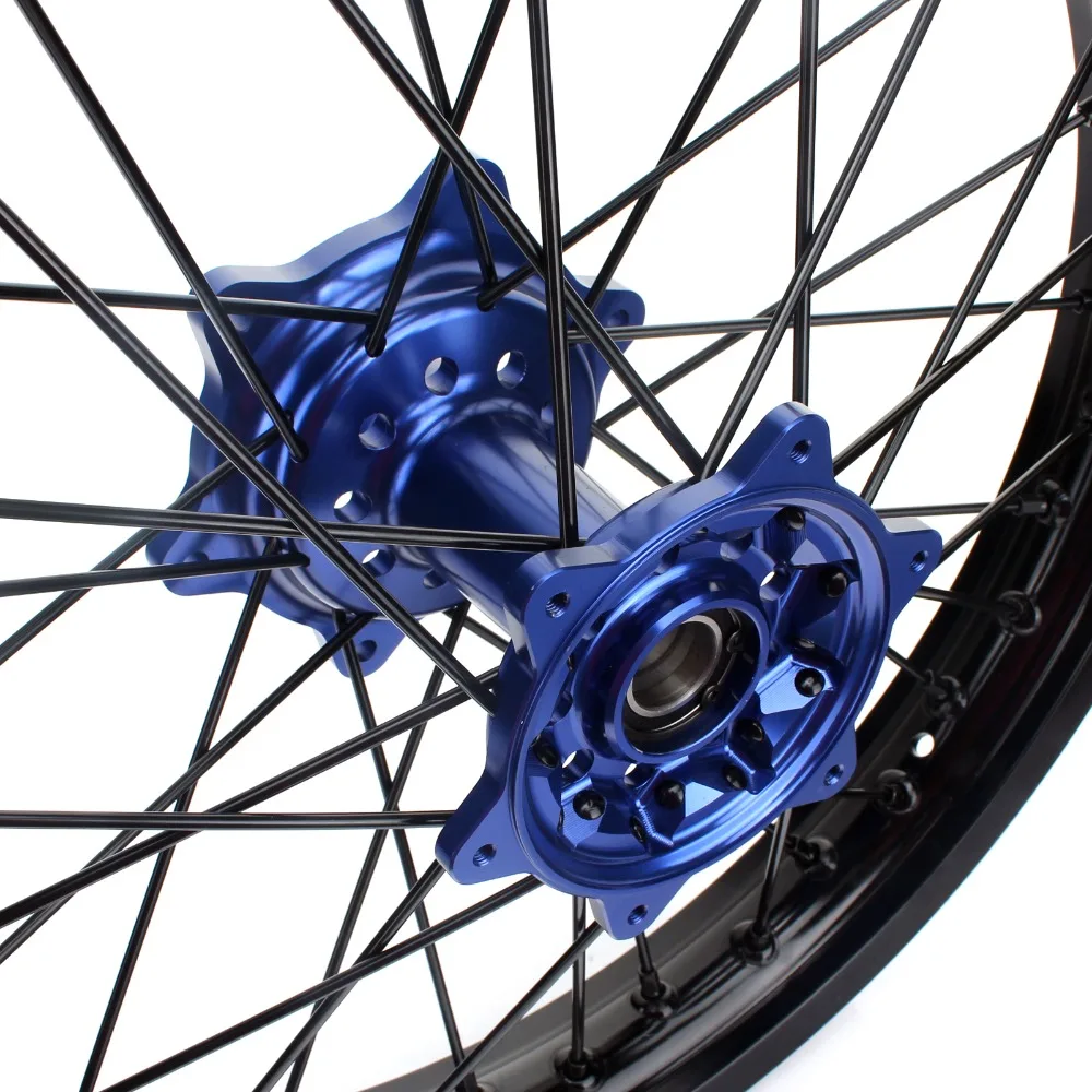 BIKINGBOY 21*1.6 19*2.15 MX Front Rear Wheel Rims Hubs 36 Spokes for Yamaha YZ450F 2009 2010-2013 YZ250F YZ 250 F 09 10 11 12-13 |