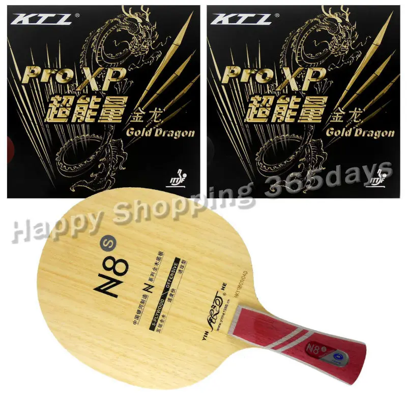 Комбинированная ракетка Galaxy YINHE N8s Blade с 2x KTL Pro XP Gold Dragon Rubbers Shakehand shakehand длинной