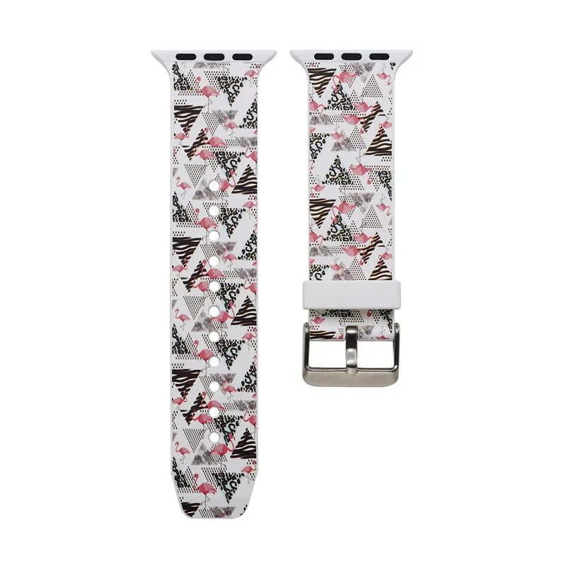 Силиконовые ремешки для Apple Watch Band 38 мм 42 мм браслеты силиконовый ремешок для Apple Watch 4 44 мм 40 мм ремешки для часов 20 цветов