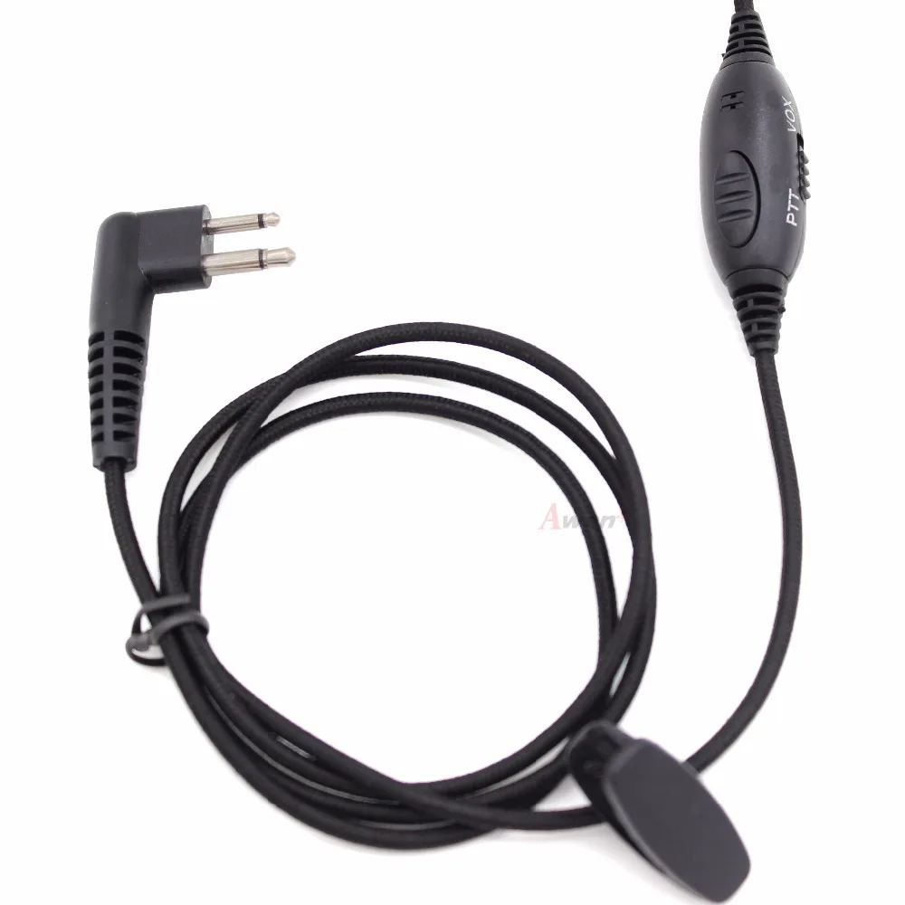 2 Pin VOX функциональная гарнитура наушники с PTT микрофоном для Motorola Radio CP88 CP040 GP88 GP88S