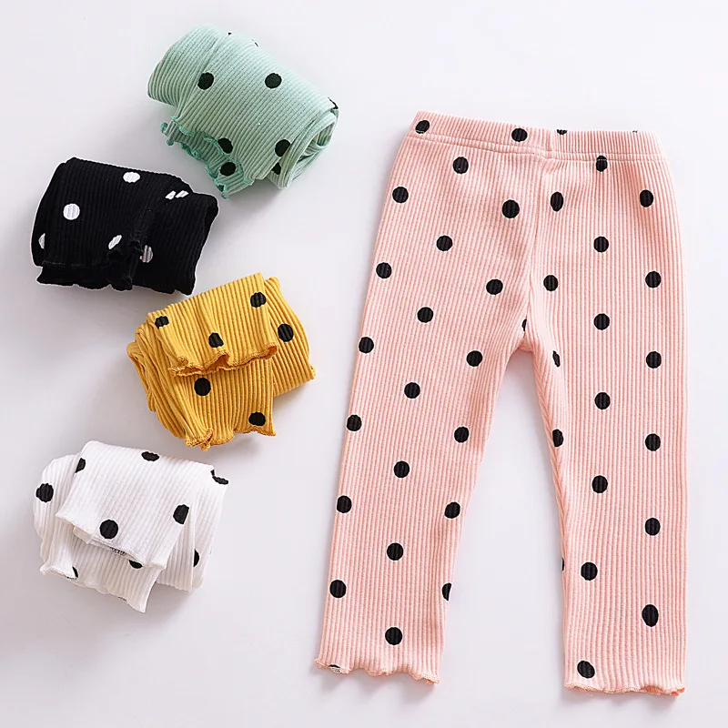 JOYINPARTY 2018 Lovely Kids Baby Girls Clothes Legging Polka Dot Infant Girl Child Long Pants Casual Trousers | Мать и ребенок