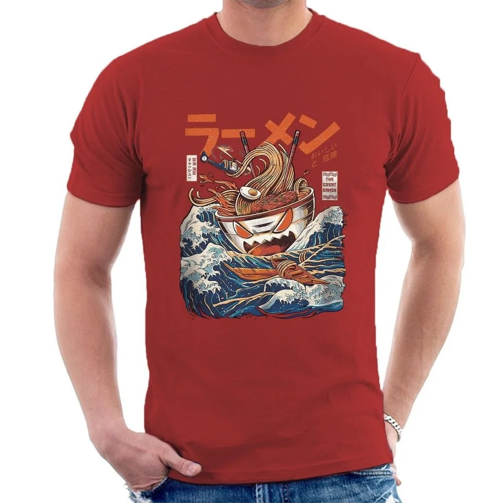 

The Great Ramen Off Kanagawa T-Shirt All Sizes Men 2019 Summer Fashion New Printed Short Sleeve Men Cool Tee Shirts