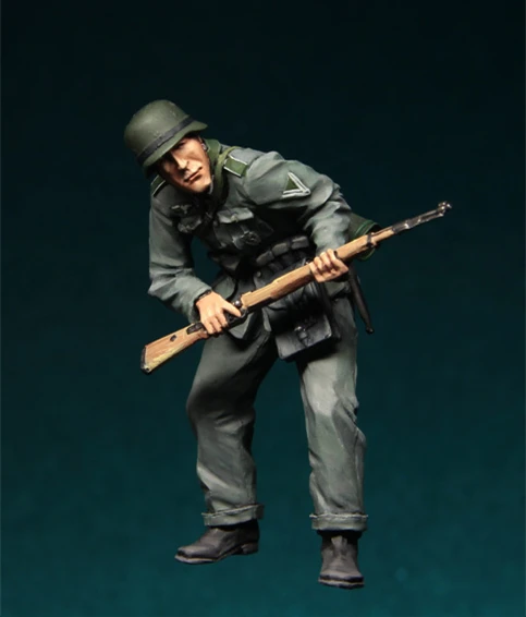 1/35 модельная фигурка из смолы набор немецкая пехота в действии-064 несобранный