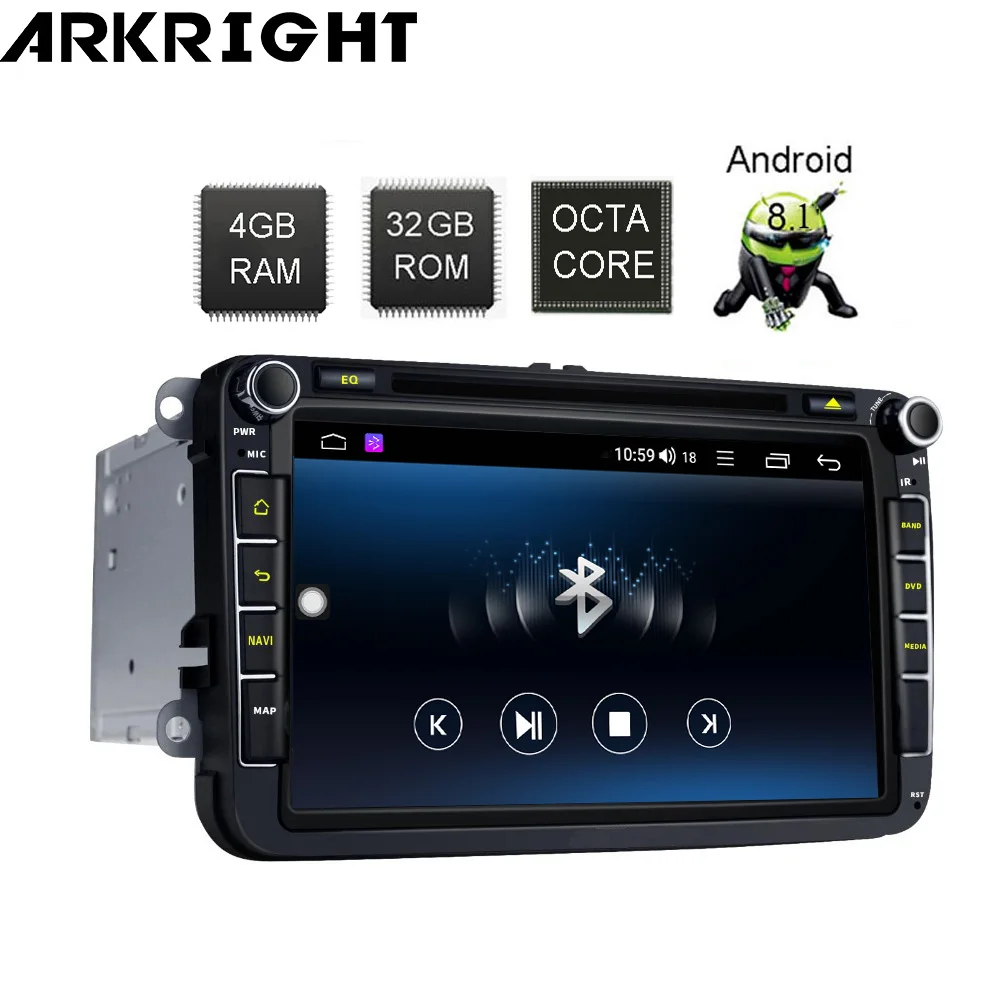 Автомобильный мультимедийный плеер ARKRIGH стерео система на Android 8 1 с GPS &quotэкраном 4