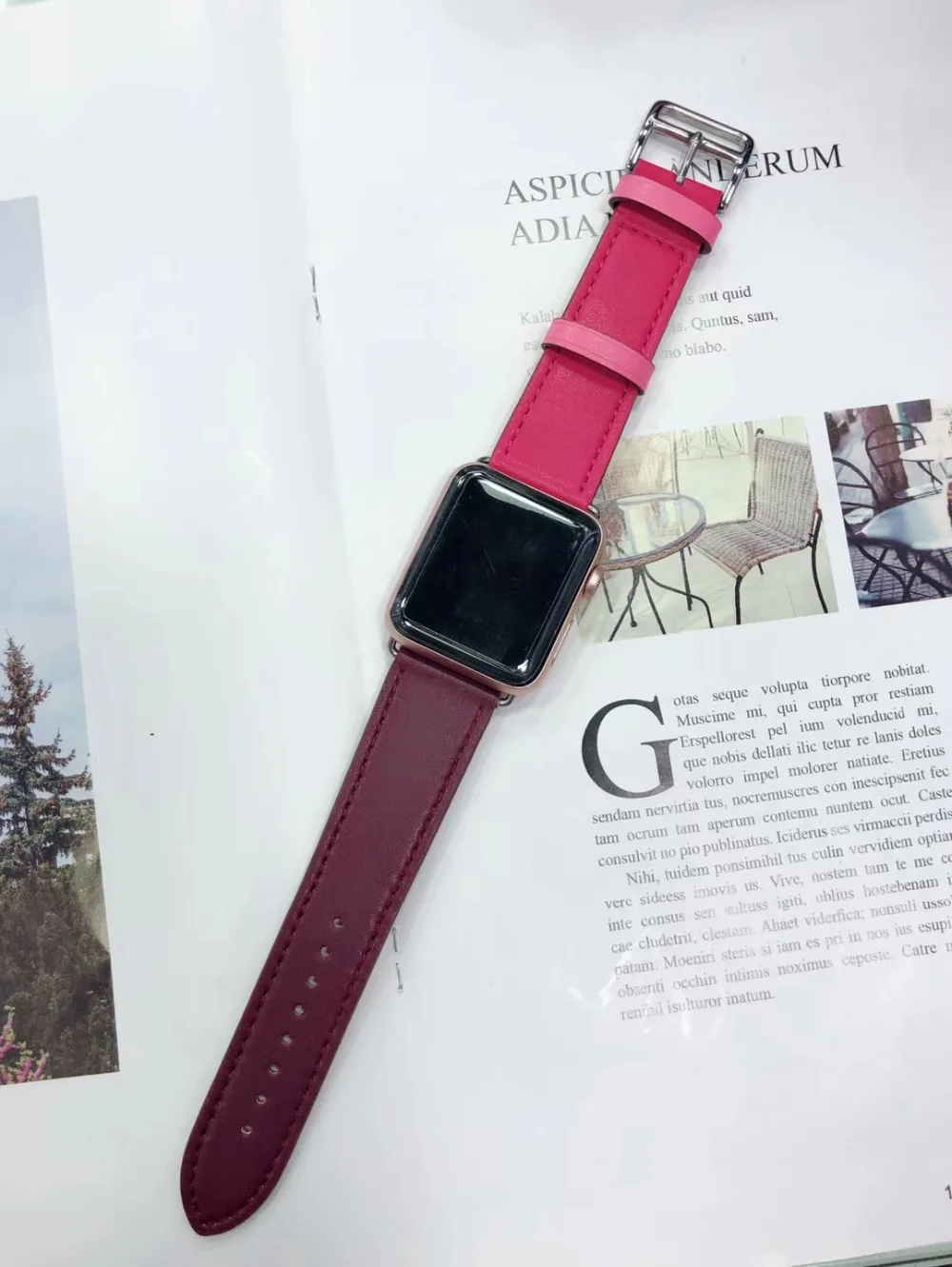 Горячая продажа кожаный петля для iwatch 4 группы одиночный Тур rallye 40 мм 44 42 38 ремешок