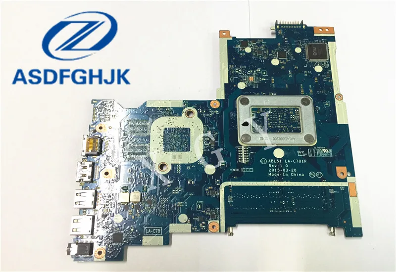 Материнская плата для ноутбука HP 15 AF материнская ABL51 LA C781P 813969 501 DDR3 интеграция 100%