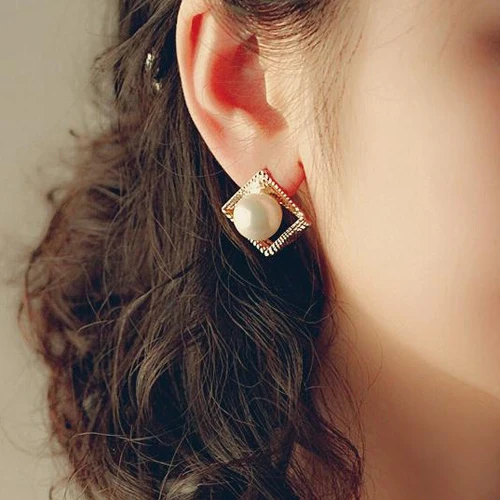 Новые Модные Позолоченные жемчужные серьги для девочек модные ювелирные изделия