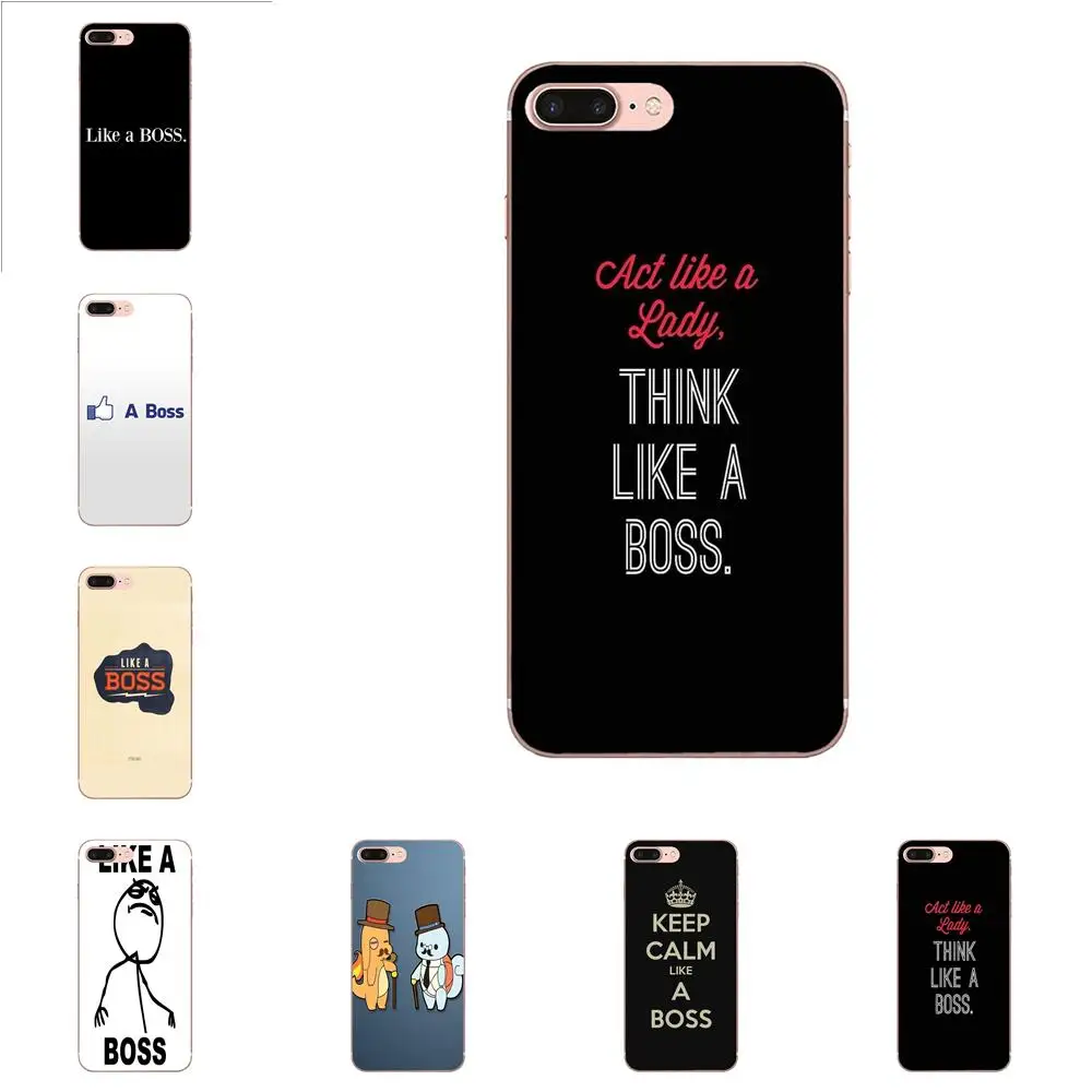 Как Босс для Apple iPhone 4 4S 5 5C 5S SE 6 6S 7 8 Plus X XS Max XR Мягкий Силиконовый ТПУ Прозрачный