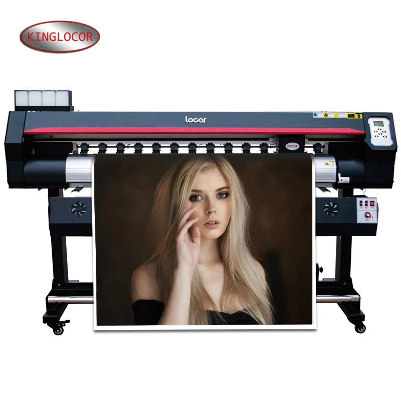 1400 точек/дюйм разрешение CMYK LOCOR 160 см машина для печати виниловых наклеек xp600
