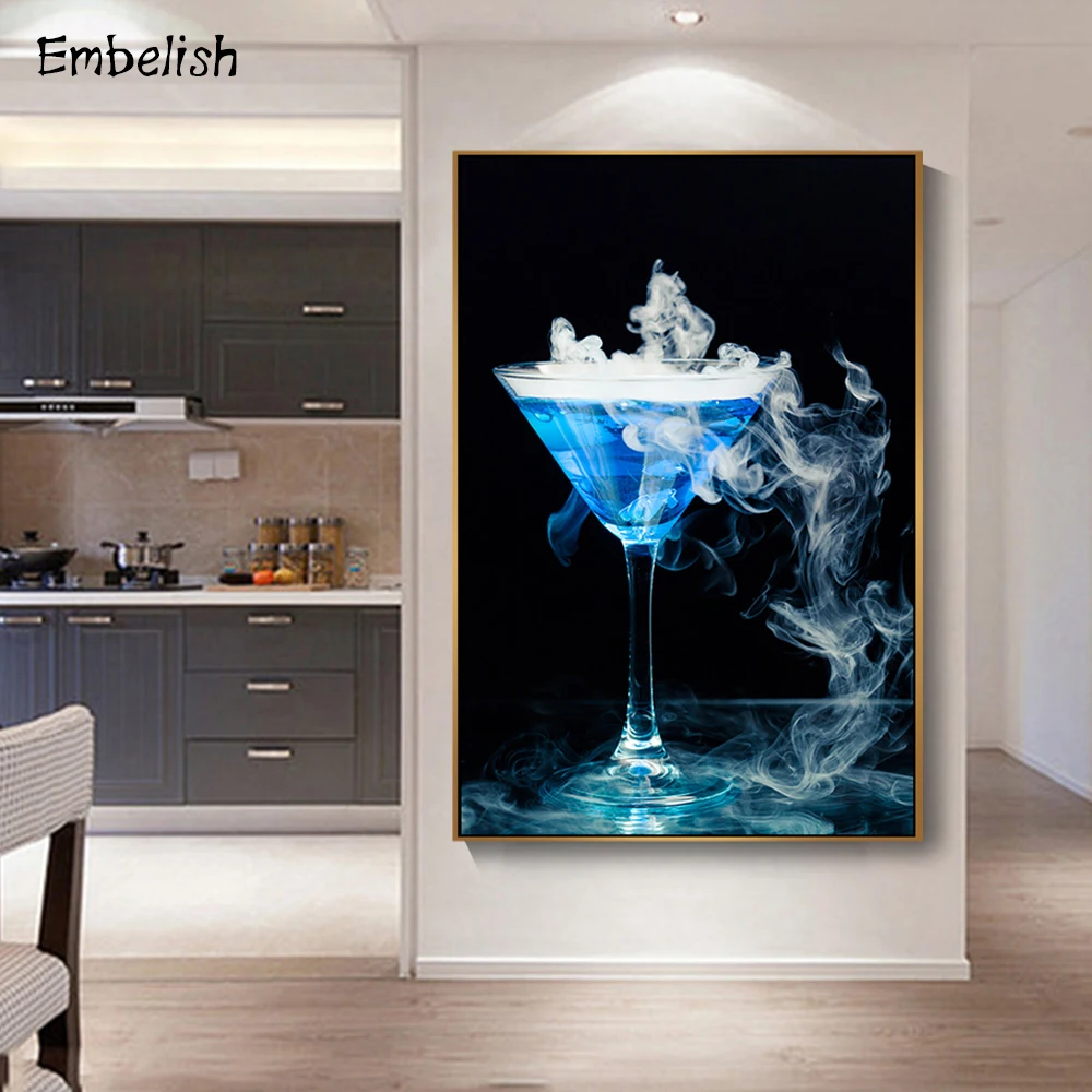 Embelish 1 шт. стекло со льдом красивые настенные плакаты для гостиной HD Печать на