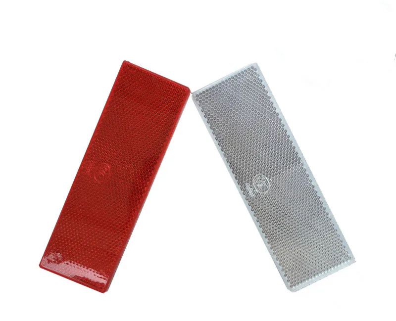 5 Set Red white plastic automotive safety reflector side marking Sticker for NISSAN NAVARA UAZ-452 note kicks |