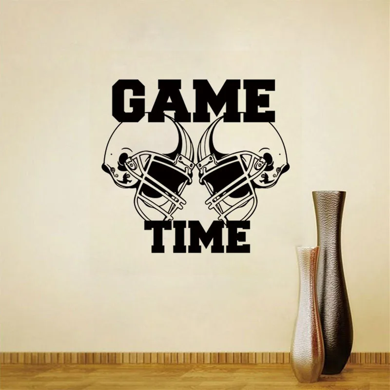 

Wall Sticker Helmet For Rugby Mural Vinyl Sticker Decor Art Sport Football Gym