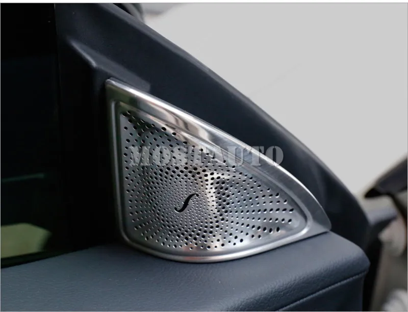 Для Benz CLA C117 W117 матовая двери автомобиля крышка аудио динамика отделка 2013- 2 шт