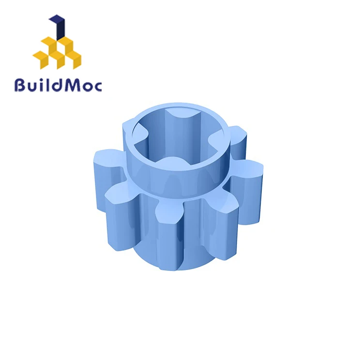BuildMOC 3647 8 зубчатая передача наружный диаметр 10,0 строительные блоки части DIY развивающие творческие подарочные игрушки