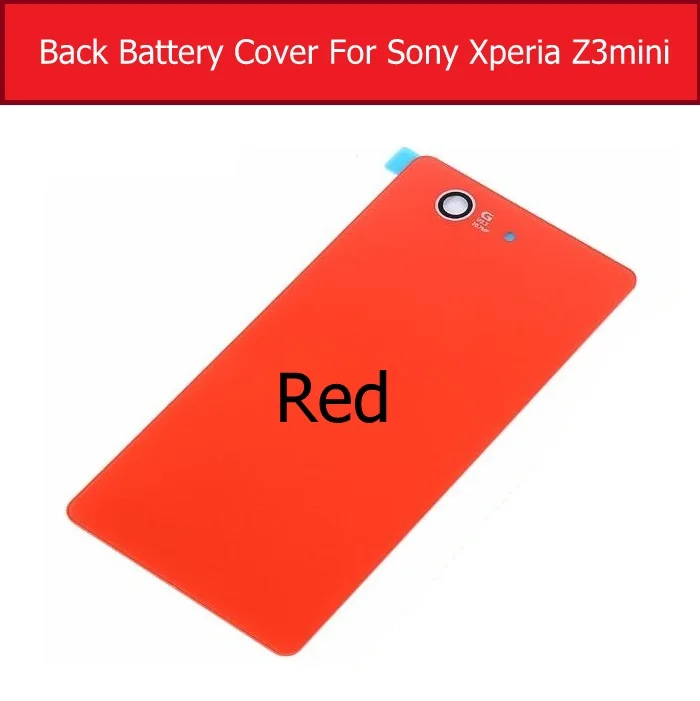 Задняя крышка батарейного отсека стеклянная для Sony Xperia z3 mini/Compact M55W D5803 D5833 чехол + 1