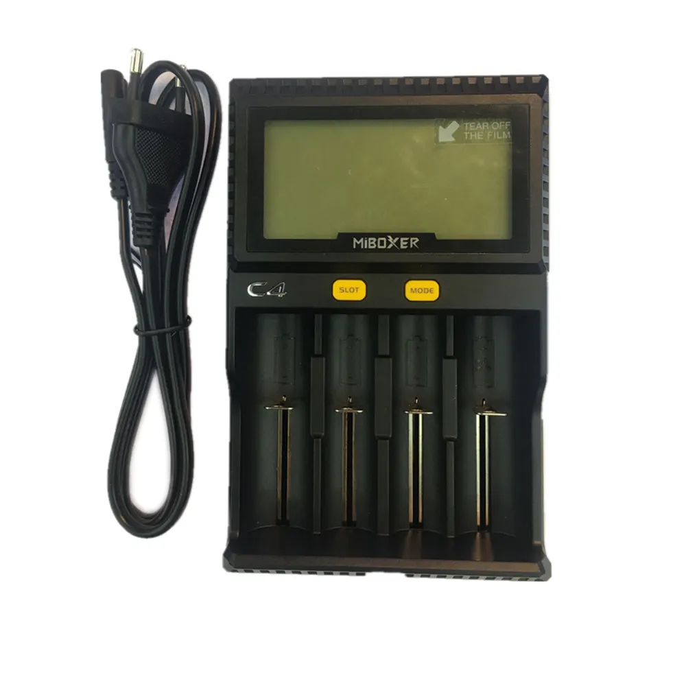 Miboxer C4 VC4 lcd Смарт зарядное устройство для литий-ионных/IMR/INR/ICR/LiFePO4 18650 14500 26650 AAA 3,7 1,2 в 1,5 В батареи