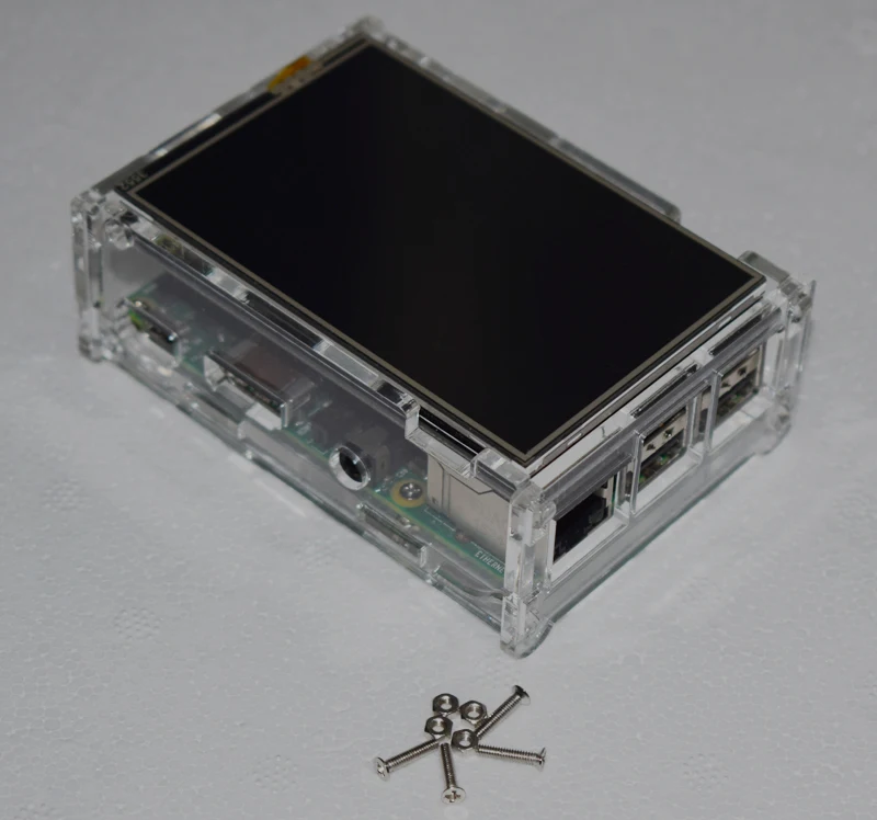 2016 акриловый корпус совместимый с Raspberry Pi 2 Model B оригинальный 3 5 дюймовый ЖК