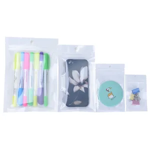 20 шт. Многоразовая белая полупрозрачная сумка для хранения перламутровая пленка сумка на молнии сумка для упаковки пищевых продуктов нескольких размеров