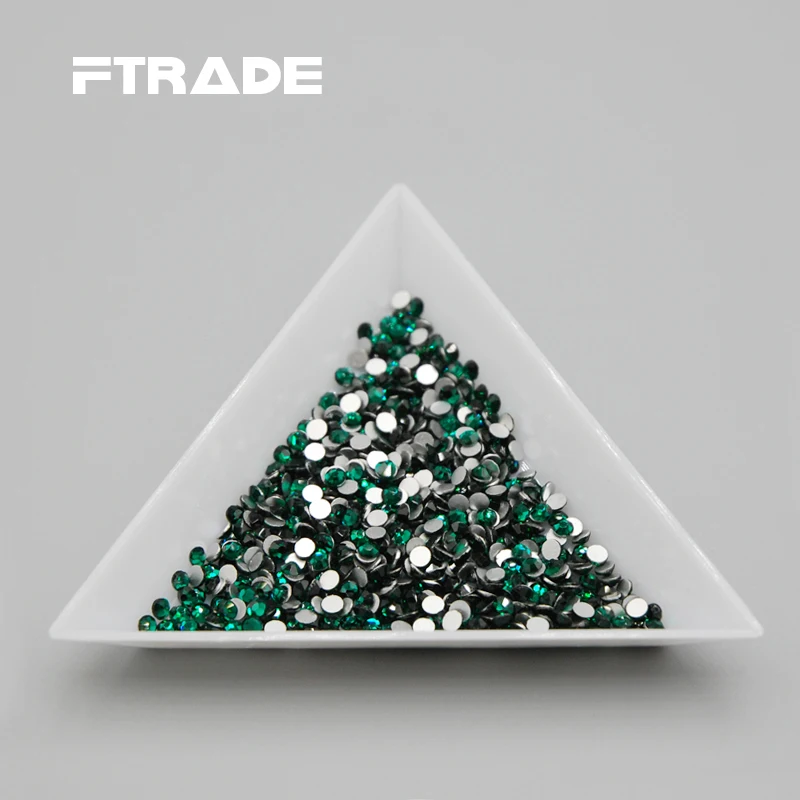 Скидка на скидку искусственные 3D Стразы Изумрудного/темно-зеленого цвета для