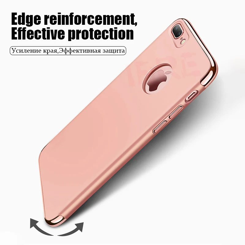 Роскошные Чехлы для телефона с покрытием iphone 6 6s 7 8 Plus полное покрытие защитный