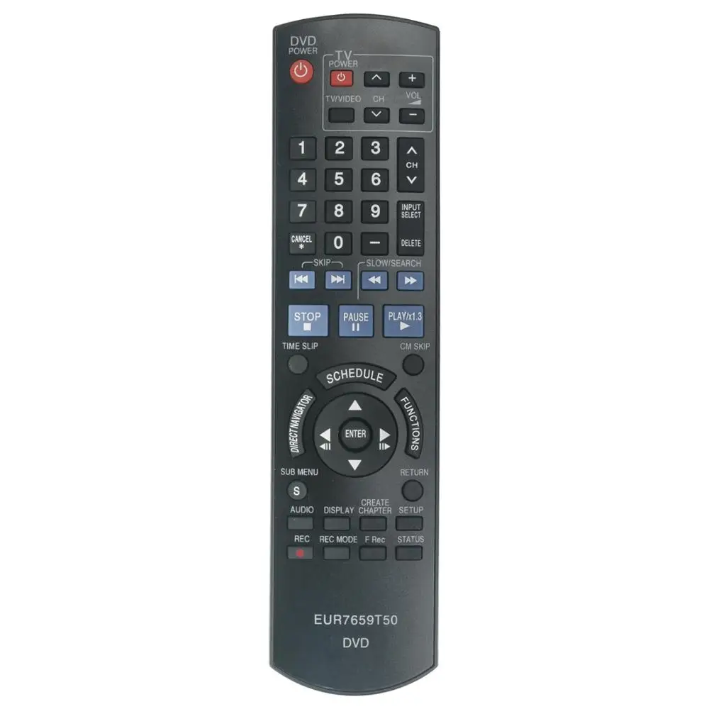 Новый пульт дистанционного управления EUR7659T50 для Panasonic DVD Recorder (DVDR) DMREZ17P DMREZ17 DMREZ17K