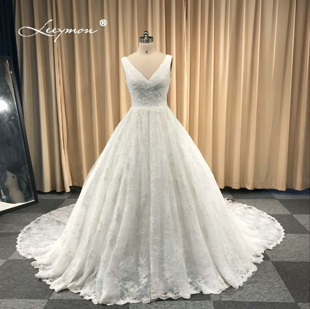 Фото Leeymon бесплатная доставка 2018 свадебное платье на заказ сексуальное кружевное с