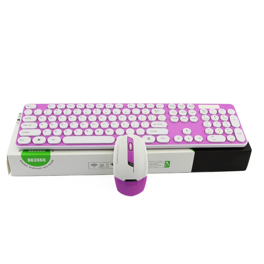 Беспроводная клавиатура CHUYI 2 4G комбо для мыши с usb-приемником беспроводная мышь