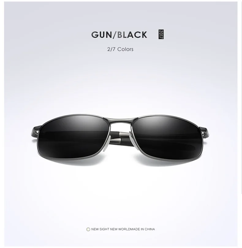 gun black LIOUMO, фирменный дизайн, новые авиационные мужские солнцезащитные очки, поляризационные, мужские очки, женские солнцезащитные очки, HD очки для вождения, зеркальные очки oculos De Sol - Цвет линз: gun black