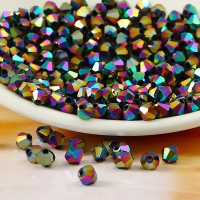 

K9 Crystal 5301# Grade AAAA Rainbow color 3mm 4mm 6mm Crystal Bicone Beads
