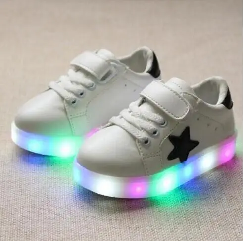 New children shoes with light 2016 autumn baby boys girls LED chaussure enfant kids fashion breathable sneakers | Детская одежда и