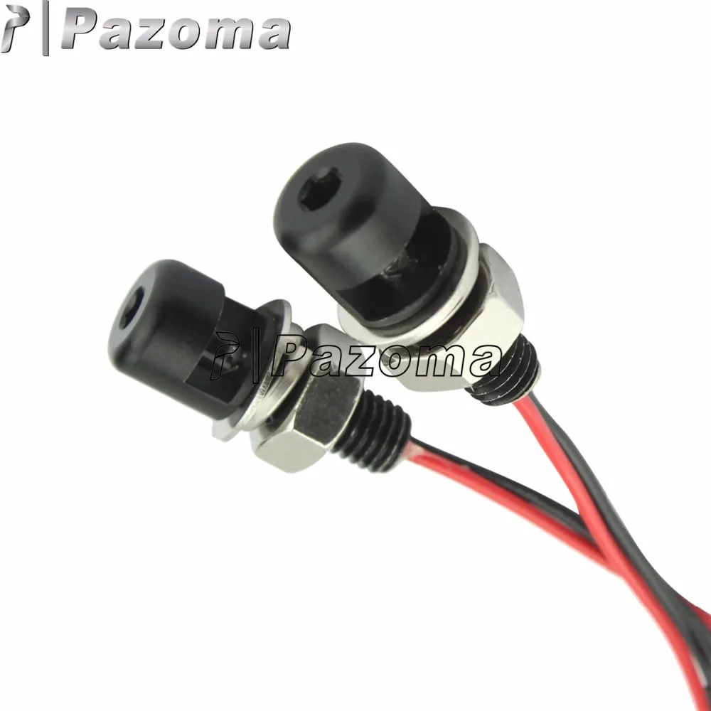 Черный Универсальный задний фонарь мотоциклетный болт с болтом фары для