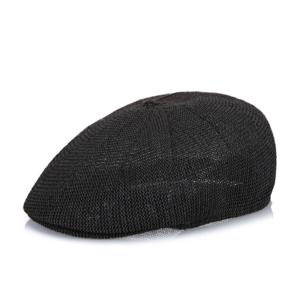 Летняя шляпа Мужские береты Peaky Blinder берет Homme Man берет в стиле милитари сетка папа шляпа дышащая травянистая пряжа шляпы от солнца плоская кепка
