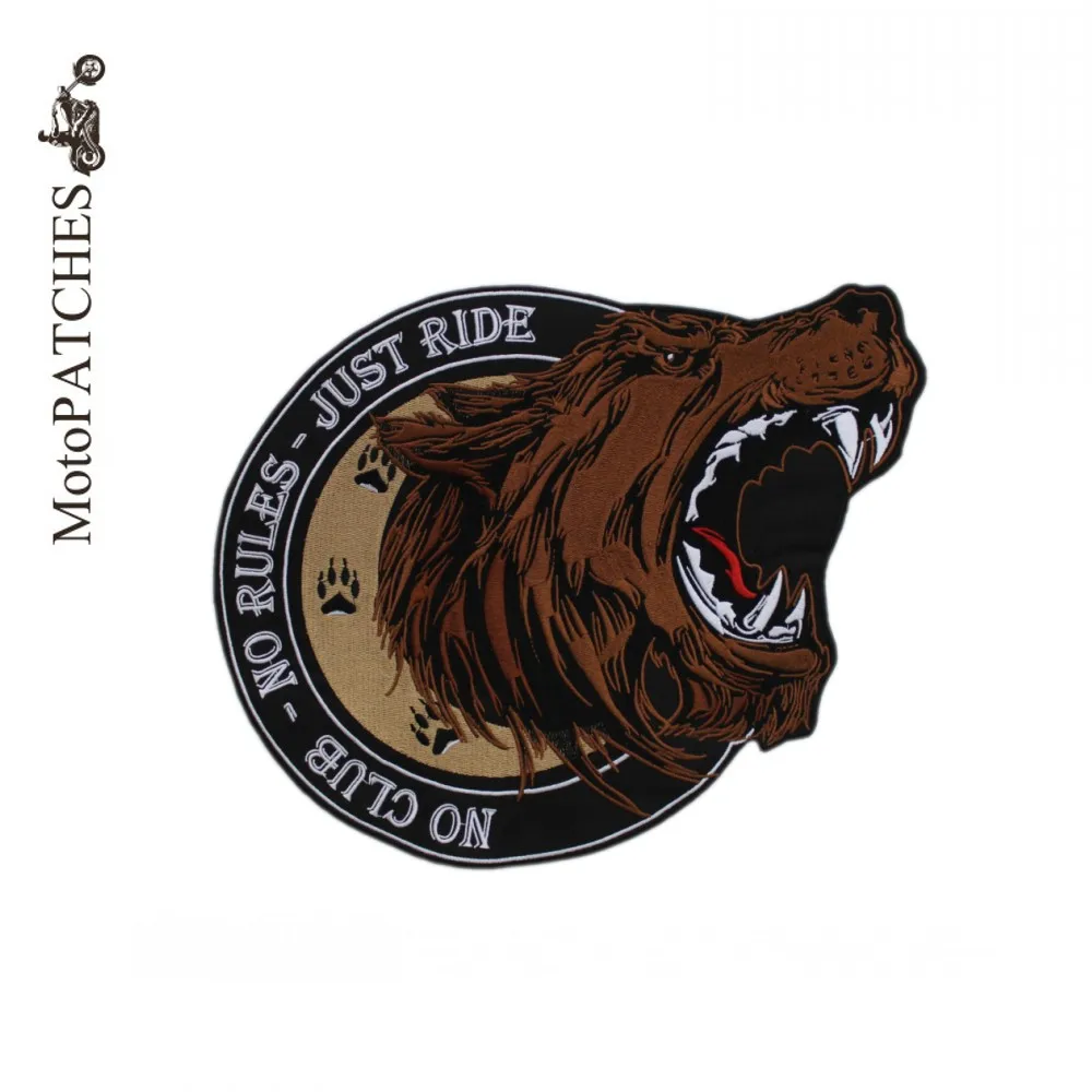 Нет клуба нет правил просто ездить рычание медведь железа на байкерские заплатки