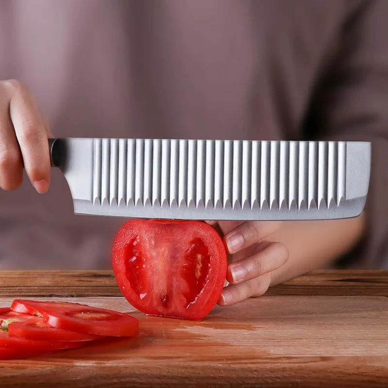 Нержавеющая сталь антипригарный кухонный нож шеф-повара нож для тонкой нарезки острый нож для овощного мяса кухонный нож