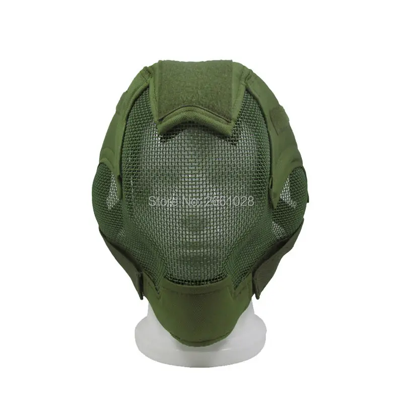 Tactical Paintball Mask Full Face Breathable Metal Steel Net Mesh Combat Protective Prop For Fencing Swordplay Wargame |