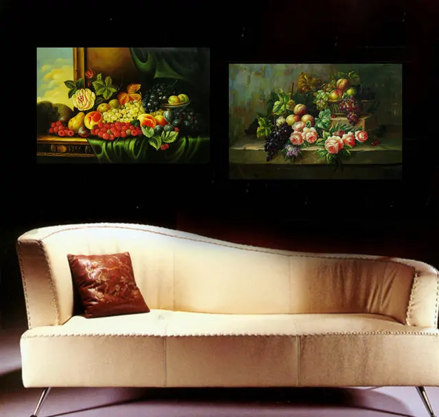 2 панели современная напечатанная кухня живопись куадро декорацион фрукты и