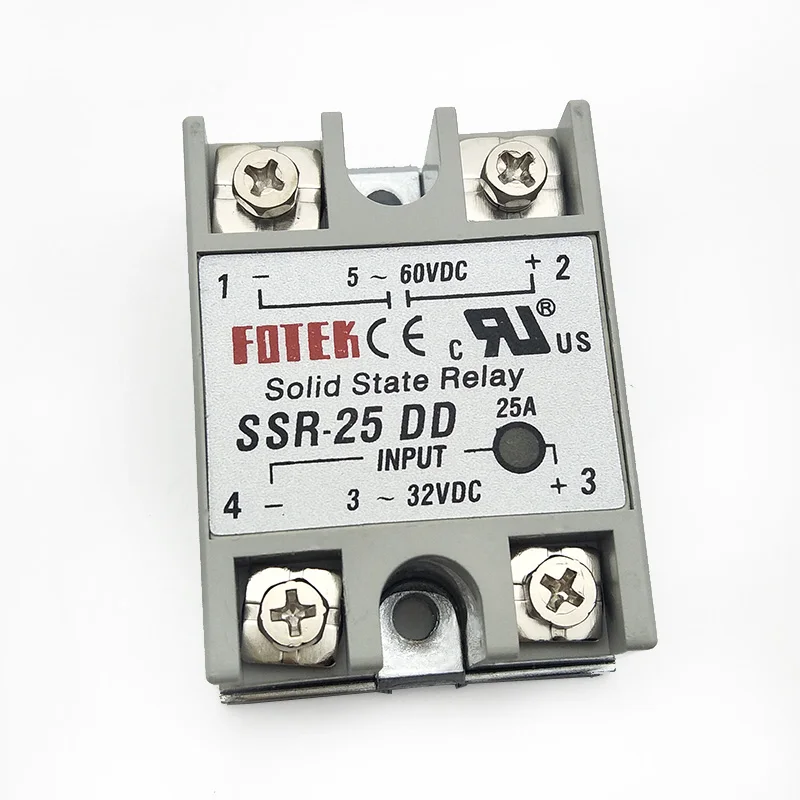 Высокое качество SSR-25DD 25А твердотельные реле DC контроль вход постоянного тока 3-32