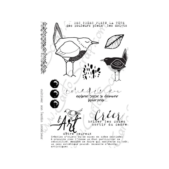 Французский прозрачный силиконовый штамп/печать для сделай сам