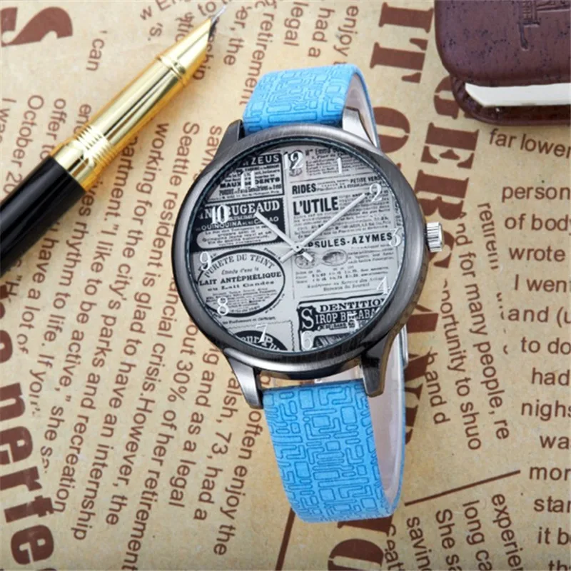 2017 Модная молодежная часы Великобритании Стиль Повседневная мода KEZZI Марка