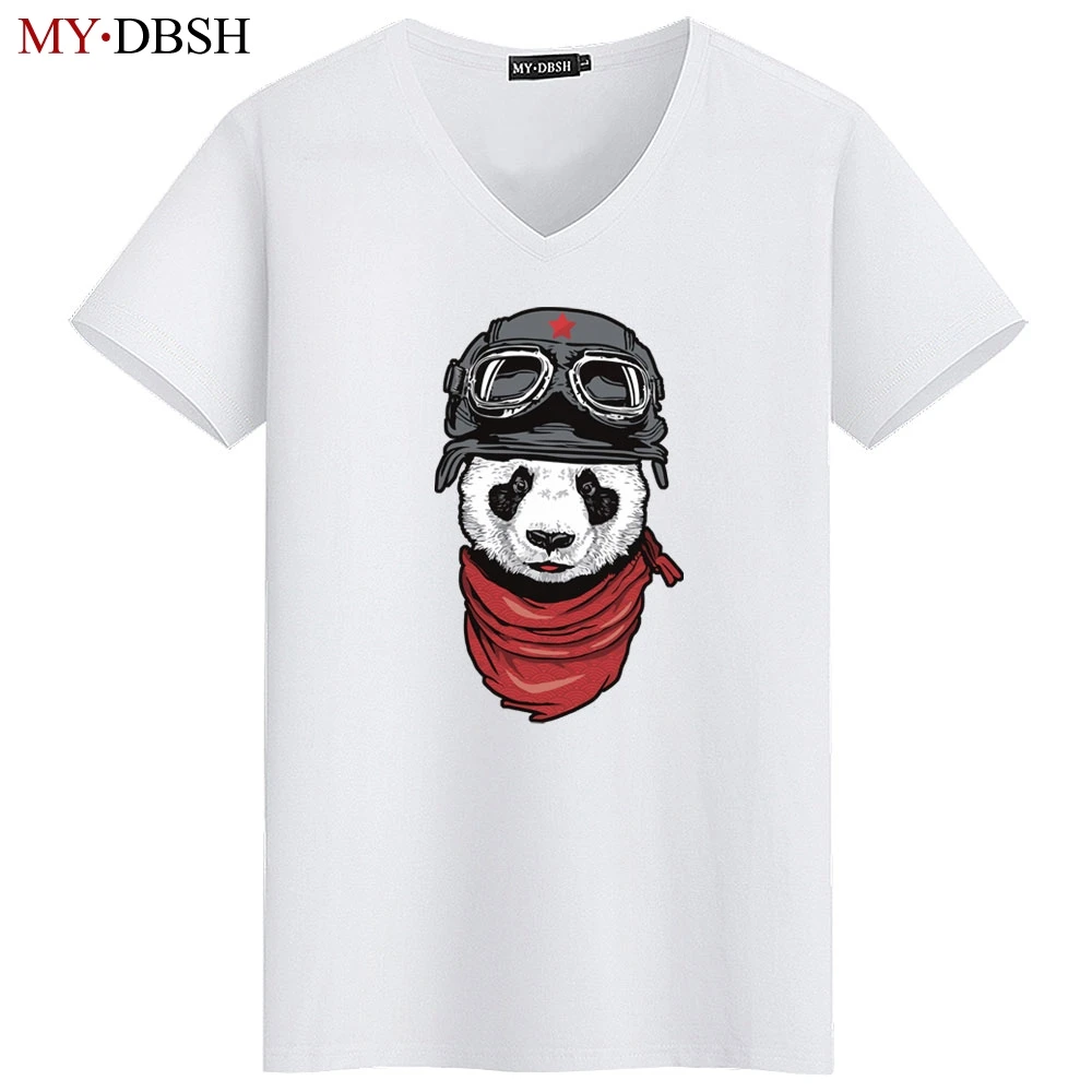 MYDBSH милые футболки с принтом панды для мужчин/женщин повседневные Camisetas модная