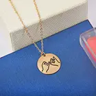 Женское ожерелье с подвеской в виде жестов и жестов, колье с надписью I Love You Best Friends, новое модное ювелирное изделие